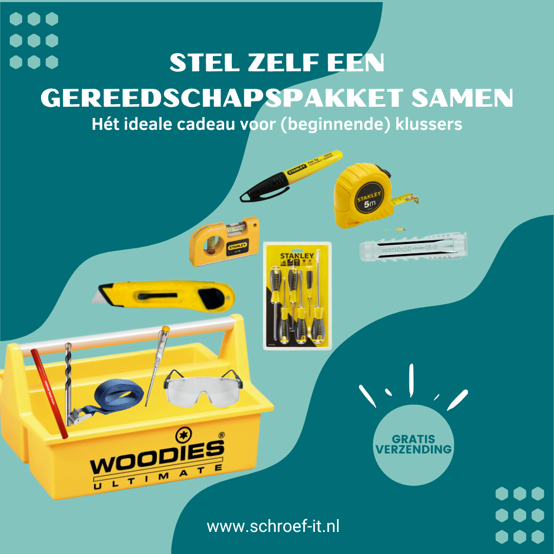 Stel zelf een gereedschapspakket samen – hét ideale klus cadeau