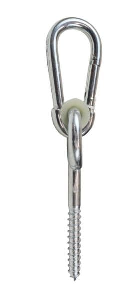 Schommelhaak M12 inclusief karabijnhaak 80mm verzinkt productafbeelding