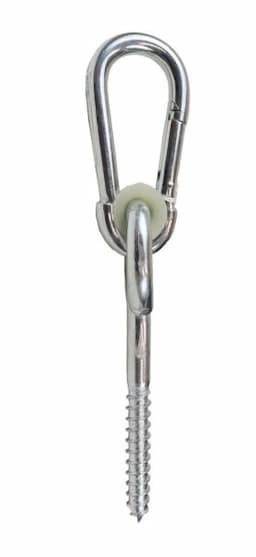 Schommelhaak M12 inclusief karabijnhaak 80mm verzinkt afbeelding 1