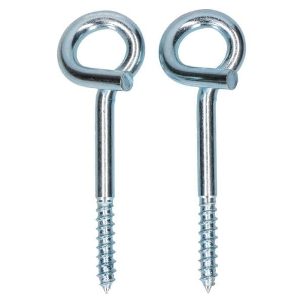 Krulhaak (2x) 10x140mm houtdraad verzinkt productafbeelding