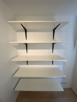 Plankdrager diepte 185mm draagkracht per 2 stuks 36 kg staal geperst zwart  afbeelding 4