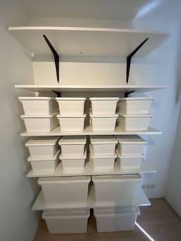 Plankdrager diepte 230mm draagkracht per 2 stuks 46 kg staal geperst zwart afbeelding 5