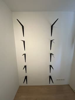 Plankdrager diepte 230mm draagkracht per 2 stuks 46 kg staal geperst zwart afbeelding 3