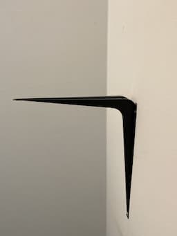 Plankdrager diepte 280mm draagkracht per 2 stuks 50 kg staal geperst zwart afbeelding 2