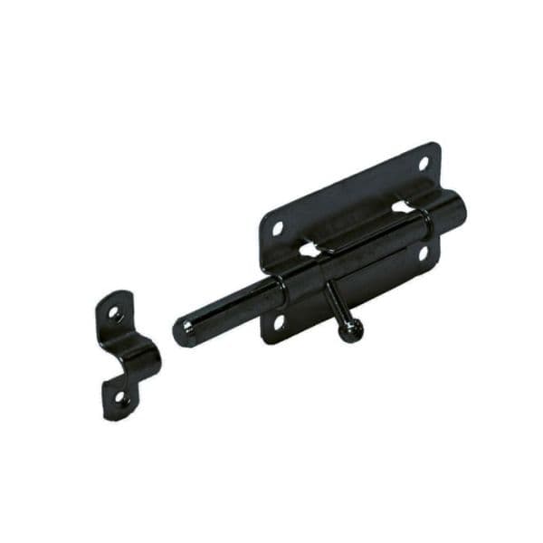 Plaatgrendel 100x50mm zwartverzinkt productafbeelding