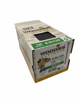 Woodies Ultimate rvs schroeven A2 6x120mm Torx-30  afbeelding 2
