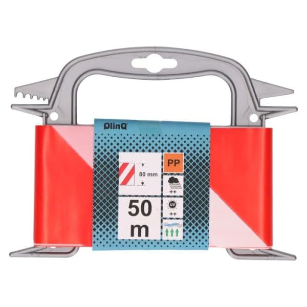 Afzetlint rood wit 50 meter