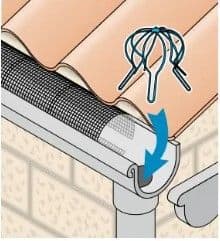 Boldraadrooster / bladvanger regenpijp Ø60 tot Ø80 mm verend thermisch verzinkt afbeelding 2