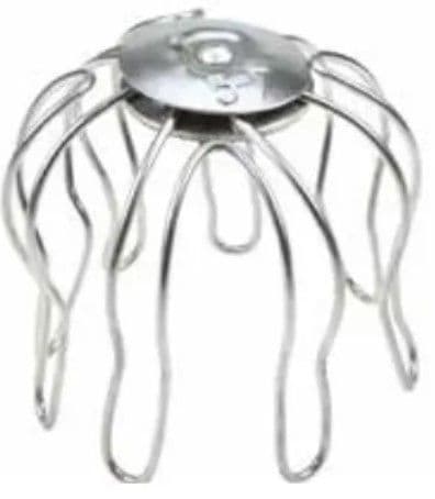 Boldraadrooster / bladvanger regenpijp Ø60 tot Ø80 mm verend thermisch verzinkt productafbeelding