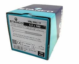 Spaanplaatschroef 6 x 100mm TX-25 geelverzinkt afbeelding 2