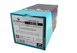 Spaanplaatschroef 4 x  50mm TX-25 geelverzinkt voldraad afbeelding 2