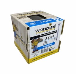 Woodies Ultimate MDF-schroef 3,5 x 40 Torx-15 verzinkt afbeelding 2
