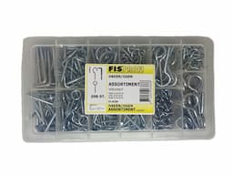 Assortimentsdoos 298 schroefhaken, schroefogen en schroefduimen verzinkt afbeelding 2