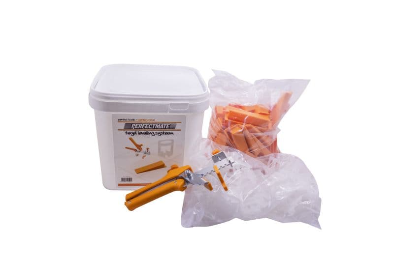 Tegel nivelleersysteem / levelling starterkit 250 stuks voor 2mm voeg en  tegeldiktes van 3 t/m 13mm