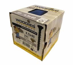 Woodies zwarte scharnierschroef 4,5x40mm Ultimate Shield Outdoor Blackline Torx-20 afbeelding 2