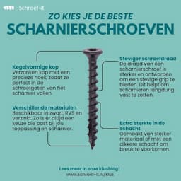 Woodies Ultimate scharnierschroef 4,5x 40 Torx-20 verzinkt afbeelding 3