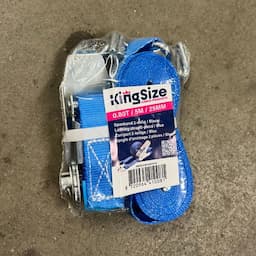 KingSize | Spanband blauw 5 meter 0.80T 2-delig blauw afbeelding 2