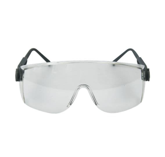 veiligheidsbril zwart nylon frame productafbeelding