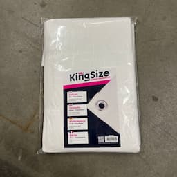 KingSize | Dekzeil 150 grams 2x3M - Wit afbeelding 2