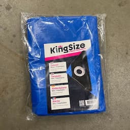 KingSize | Dekzeil 100 grams 6x8M blauw afbeelding 2