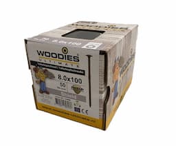 Woodies tellerkop schroeven 8,0x100 Ultimate Shield Outdoor Torx-40  afbeelding 2
