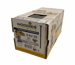 Woodies tellerkop schroeven 8,0x120 Ultimate Shield Outdoor Torx-40  afbeelding 2