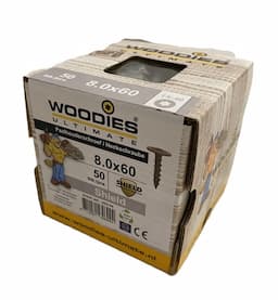 Woodies tellerkop schroeven 8,0x60 Ultimate Shield Outdoor Torx-40  afbeelding 2