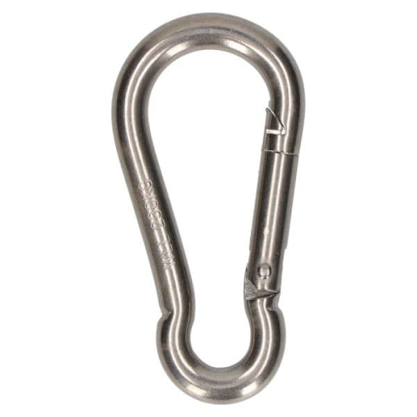 Karabijnhaak 80x8mm rvs 350kg