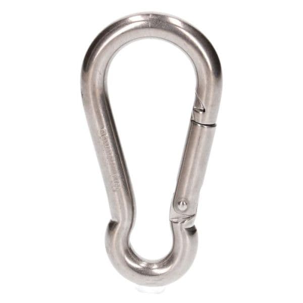 Karabijnhaak 100x10mm rvs 350KG