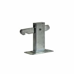 Deurvastzetter met vloerplaat 120x60 mm verzinkt afbeelding 1