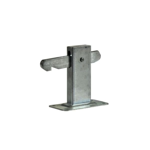 Deurvastzetter met vloerplaat 120x60 mm verzinkt