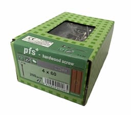 RVS vlonderschroef / Hardhoutschroef 4.0 x 60mm Torx-15 afbeelding 2