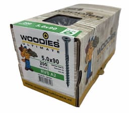 Woodies Ultimate rvs schroeven A2 5x90mm Torx-25 afbeelding 2