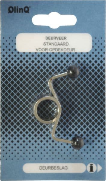 Deurveer voor Standaard Opdekdeur – Vernikkeld Staal productafbeelding