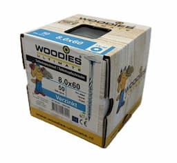 Woodies tellerkop schroeven 8,0x60 verzinkt Torx-40 afbeelding 2