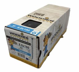 Woodies tellerkop schroeven 8,0x180 verzinkt Torx-40 afbeelding 2