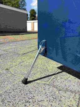 Deurvastzetter met Veer – 150 mm Verzinkt afbeelding 2