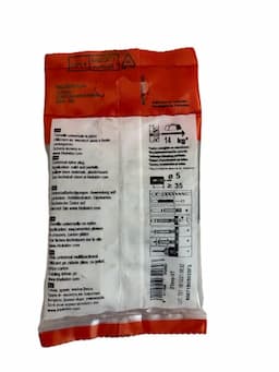 Universeelplug 5x25 met spaanplaatschroef afbeelding 3