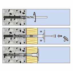 Isolatieplug met kunststof Nagel 10x220 mm ISO SMART S-IPH afbeelding 3