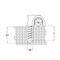 Nylon plugclip enkel 24–28 mm wit | buisklem / klembeugel | SMART | eenvoudige montage afbeelding 3