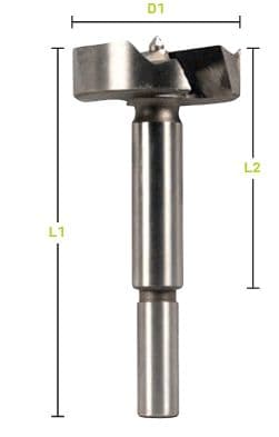 REX® Forstnerboor / scharniergatboor 35mm x 90 mm afbeelding 4