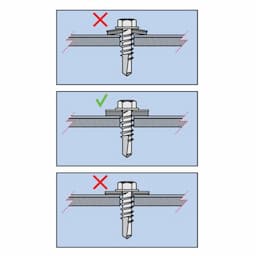Gevel-/damwandschroef 6,5x130 mm RVS A2 met EPDM ring – Voor hout afbeelding 2