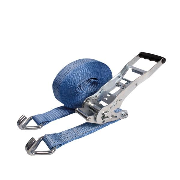KingSize | Spanband 50mm - 9 meter - 5T - 2-delig met ergo ratel blauw productafbeelding