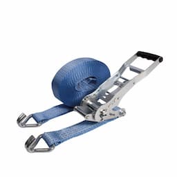 KingSize | Spanband 50mm - 9 meter - 5T - 2-delig met ergo ratel blauw afbeelding 1