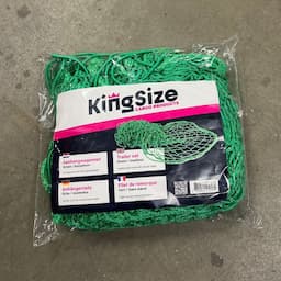 KingSize | Aanhangwagennet PE 1.60 x 2.50M groen, knooploos  afbeelding 2