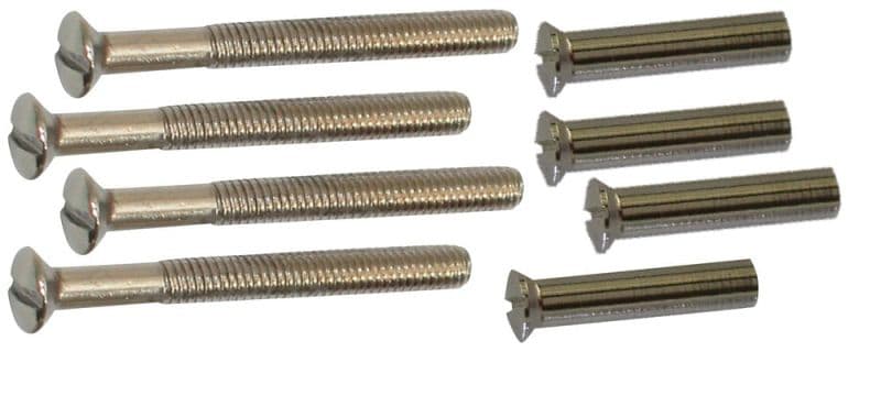 QlinQ patentbout M4x45 mm nikkel | Set voor patentrozetten productafbeelding