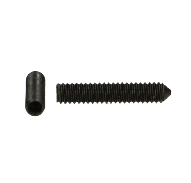 Stelschroef voor deurklink (DIN 914, kegelpunt, zwart) M6x8