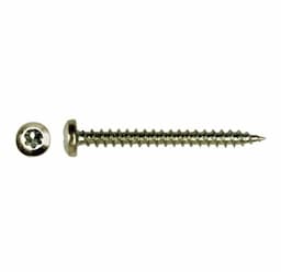 Spaanplaatschroef Bolkop 4x40mm RVS A2  afbeelding 1