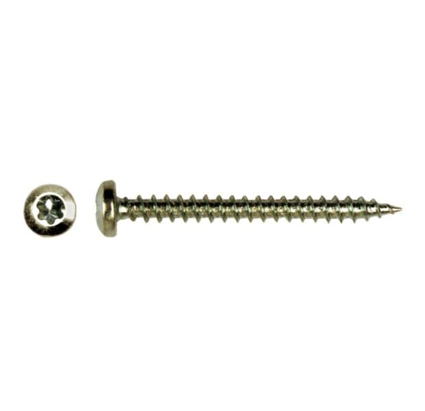 Spaanplaatschroef Bolkop 4x40mm RVS A2 