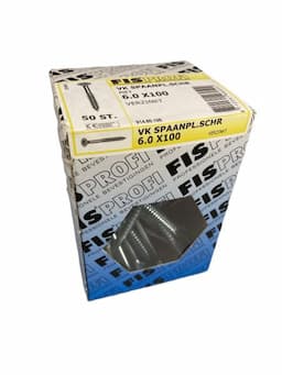 Spaanplaatschroef 6 x 100mm verzinkt afbeelding 2